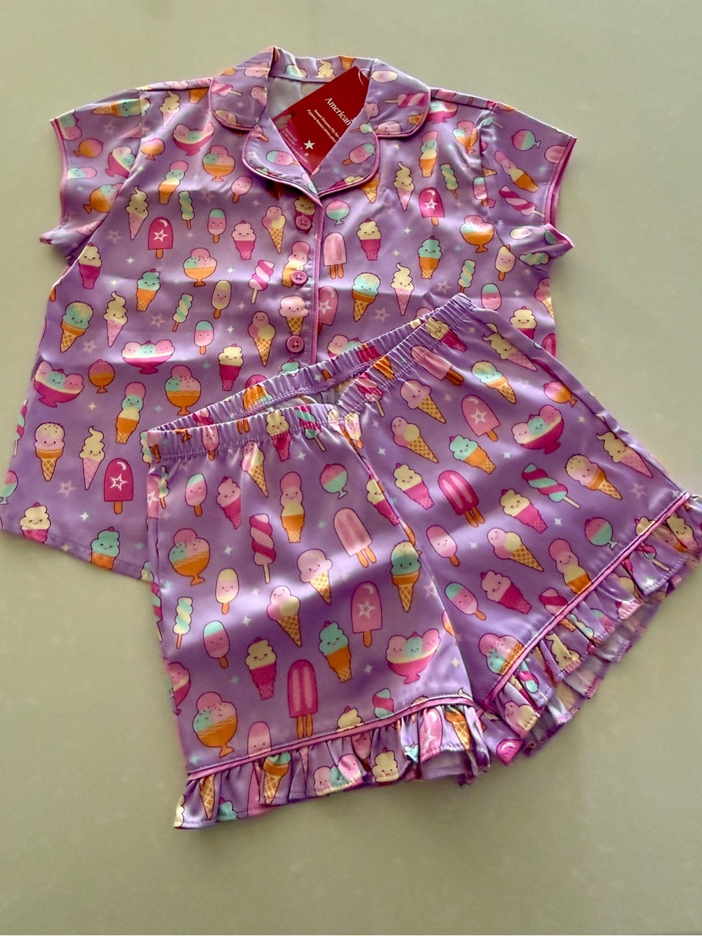 🍦American Girl Sweet Dreams PJs for Girls